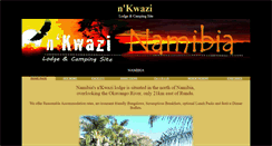 Desktop Screenshot of nkwazilodge.com