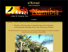 Tablet Screenshot of nkwazilodge.com